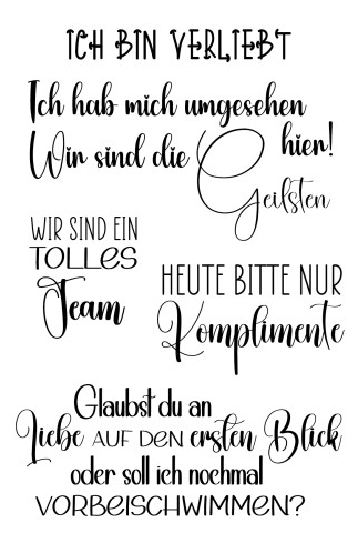 Memories4you A6 Stempel "Cartoon Sprüche"