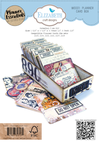 Elizabeth Craft Designs - Card Lab Planner Card Box