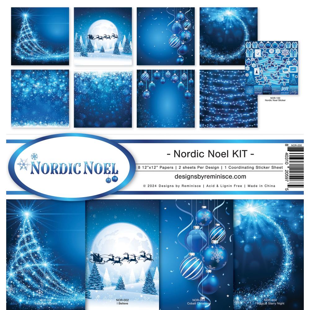 Reminisce Collection Kit 12"X12" -  Nordic Noel 