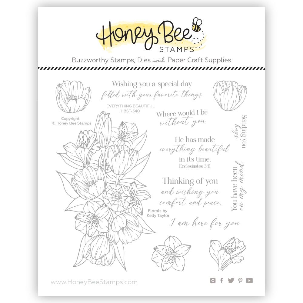 Honey Bee - Everything Beautiful 6x6 Stamp Set