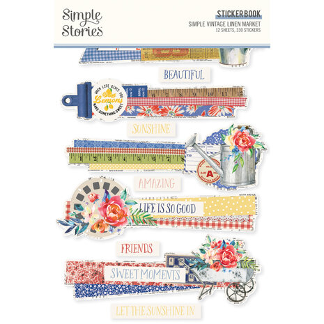 Simple Stories - Simple Vintage Linen Market Sticker Book