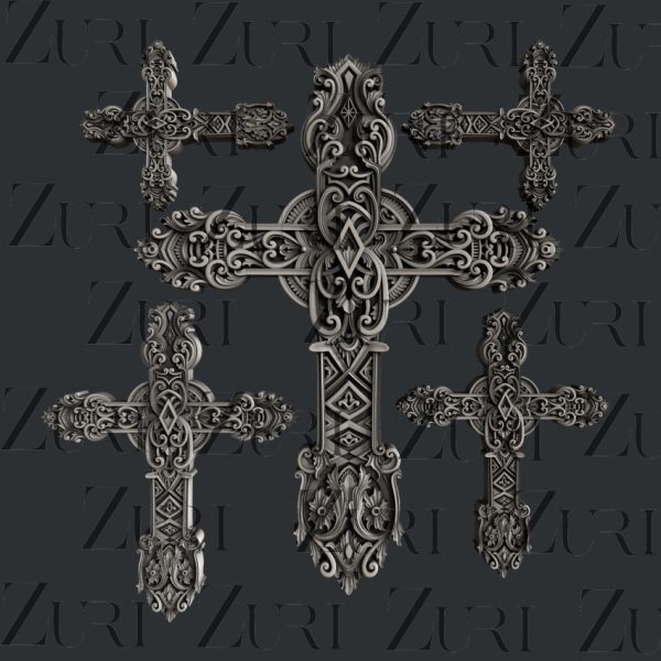 Zuri - Ornate Crosses Set 2