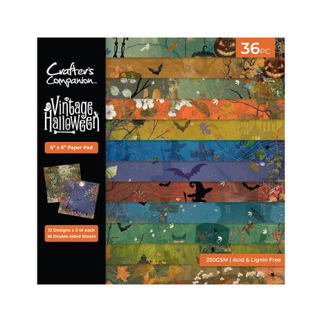 Crafters Companion - Vintage Halloween 6x6 Inch Paper Pad