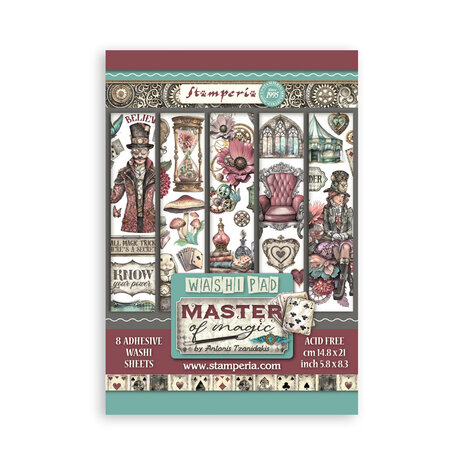 Stamperia - Master of Magic A5 Washi Pad (8pcs)