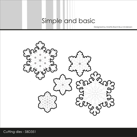 Simple and Basic - Snowflakes - Outline for SBC165 Cutting Dies