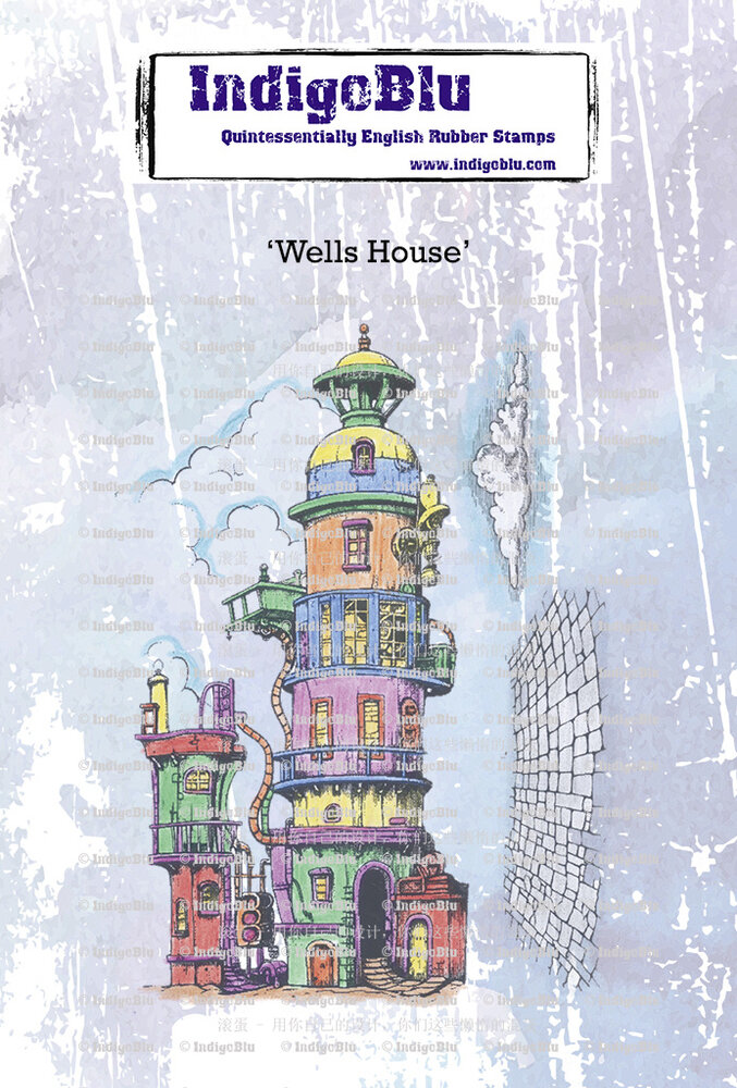IndigoBlu - Wells House A6 Rubber Stamps