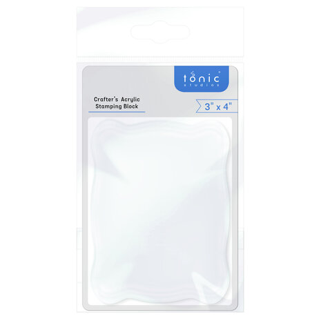 Tonic Studios - Crafters Acrylic Stamping Block - 3x4 Inch