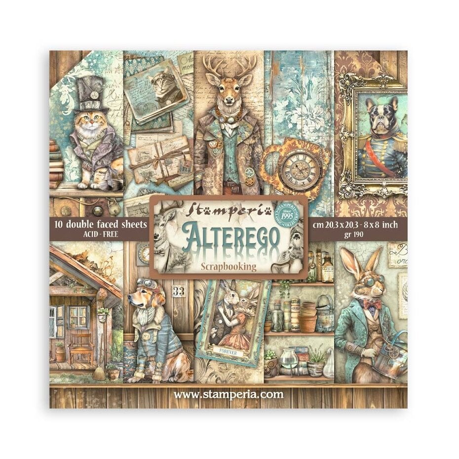 Stamperia - Alterego 8x8 Inch Paper Pack