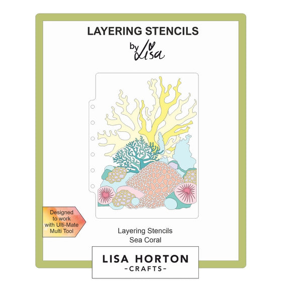 Lisa Horton Crafts - Sea Coral Layering Stencil