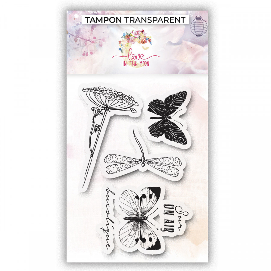 Clear stamps - dragonflies butterflies