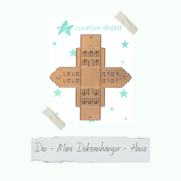 Creative Depot -  Die - Mini Dekoanhänger - Haus 