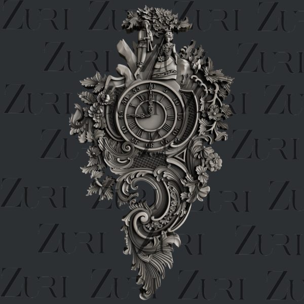 Zuri - Rococo Clock