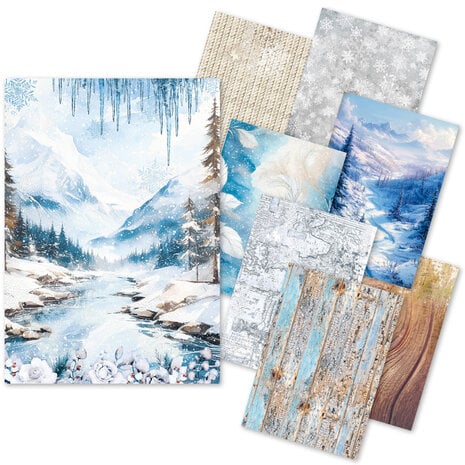 Ciao Bella - Winter Wonderland A5 Rice Paper Mixed (8pcs)