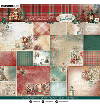 Studio Light Background designs Festive Nostalgia nr.253 8x8"