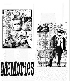 Tim Holtz Cling Mount Stamps: The Boys