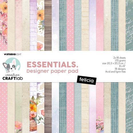 Studio Light Felicia Essentials Designer Paper Pad