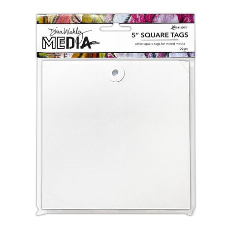 Ranger - Dina Wakley MEdia Square Tags 5 Inch (20pcs)