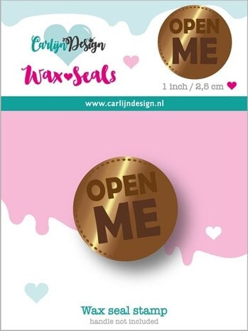 CarlijnDesign - Wax Seal Stamper 48 Open Me