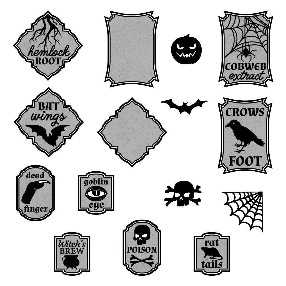 Honey Bee - Halloween Potion Labels - 4x5 Stamp Set - Retiring