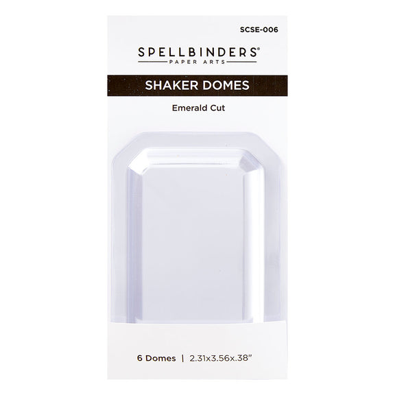 Spellbinders - Emerald Cut Shaker Dome - 6 Pack