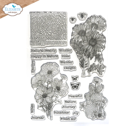 Elizabeth Craft  - Whispers of Nature Stamps Flowers & Nature