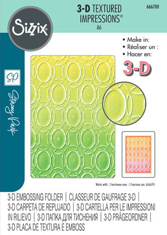 Sizzix - 3D Textured Impressions by Stacey Park Cosmopolitan, Golden Rings 