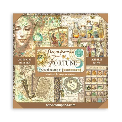 Stamperia - Fortune 12x12 Inch Paper Pack (Single Face)