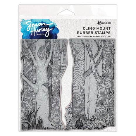 Simon Hurley create. Cling Mount Rubber Stamps Whimsical Woods