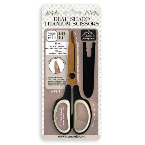 Stamperia - Create Happiness Dual Sharp Titanium Scissors 6.8 Inch