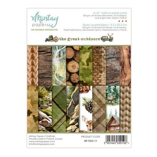 Mintay 6 x 8 Add-On Paper Pad - The Great Outdoor