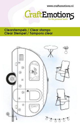 CraftEmotions clearstamps 6x7cm - Wohnwagen