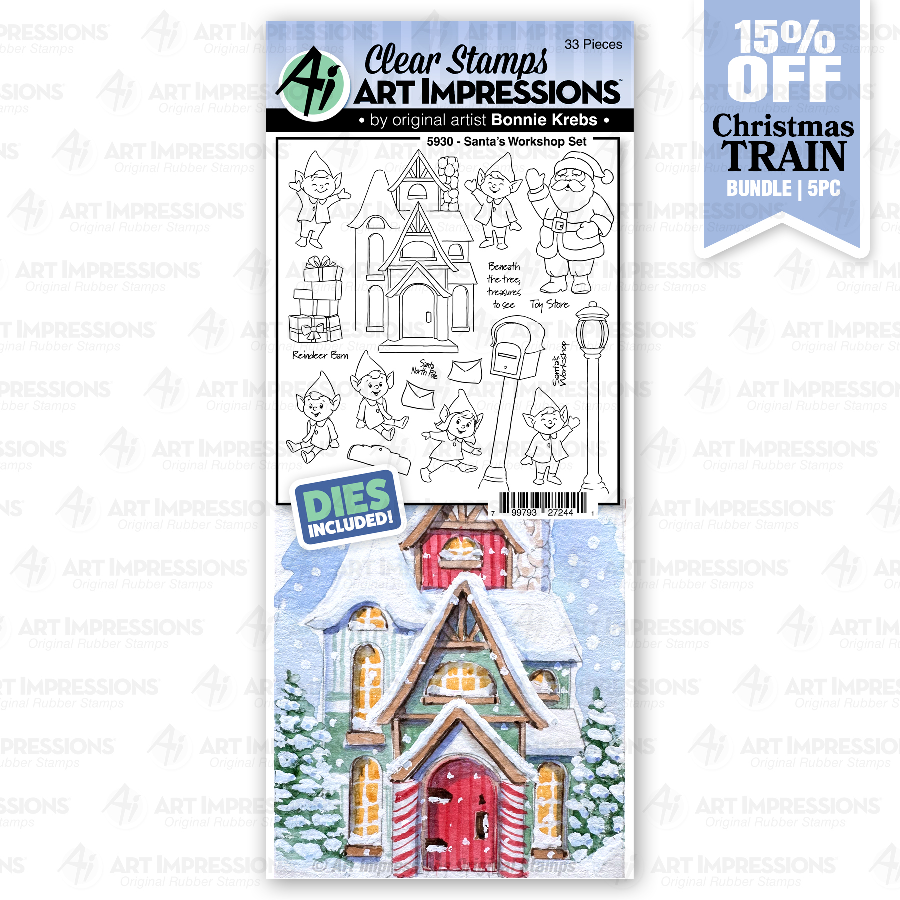 Art Impressions - Santa’s Workshop Set