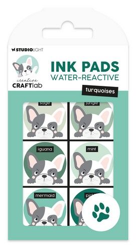 Studio Light Ink Pads Water-reactive turquoises Essentials nr.28 