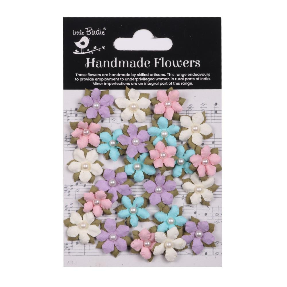 Little Birdie Elira Paper Flowers 24/Pkg -Fairy Garden