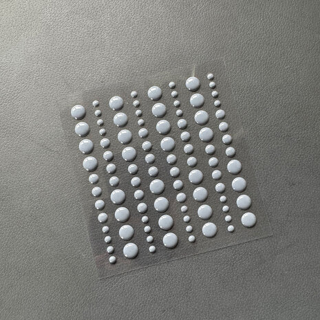 Simple and Basic - Adhesive Enamel Dots Charcoal (96pcs)