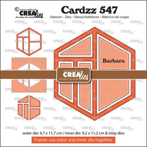 Crealies Cardzz Frame & Inlays Barbara