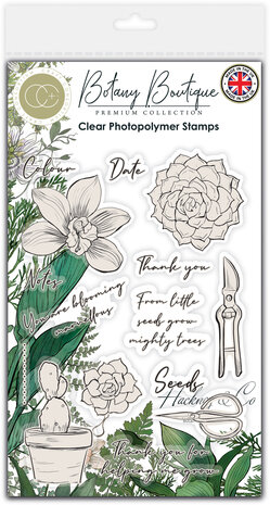 Craft Consortium - Botany Boutique Clear Stamps Orchid