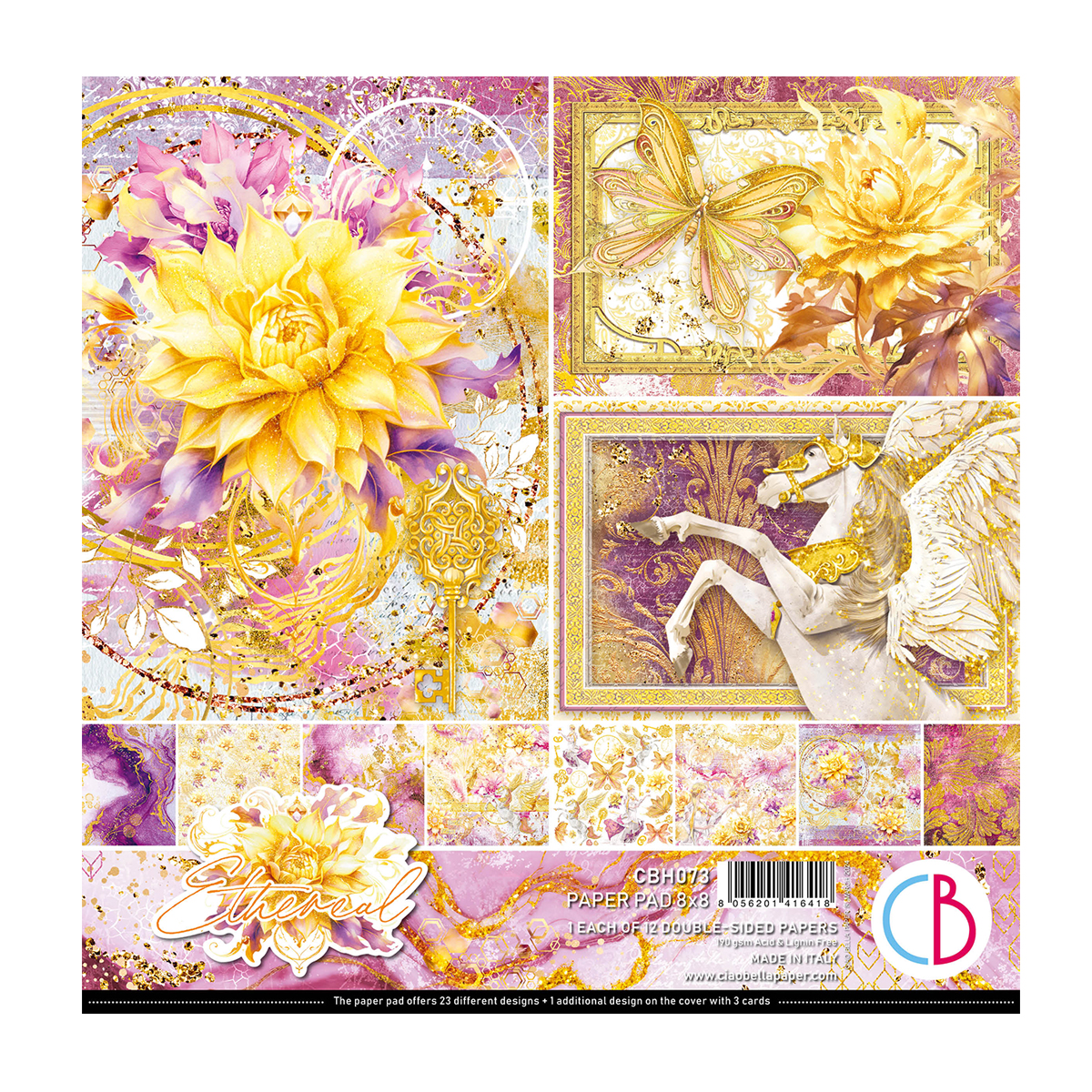 Ciao Bella - ETHEREAL PAPER PAD 8"X8" 12/PKG