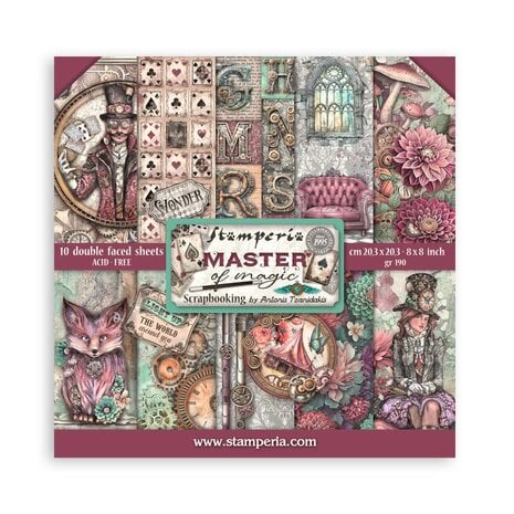 Stamperia - Master of Magic 8x8 Inch Paper Pack