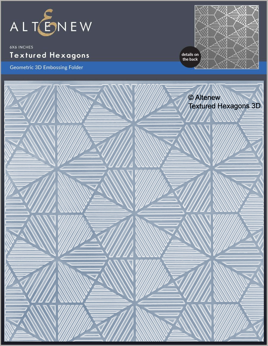 Altenew - Textured Hexagons 3D Embossing Folder